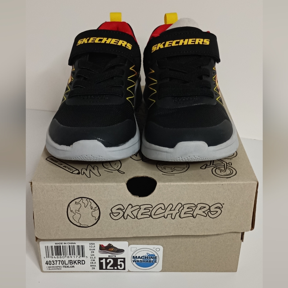 Boys Sketchers Microspec Running Shoes
